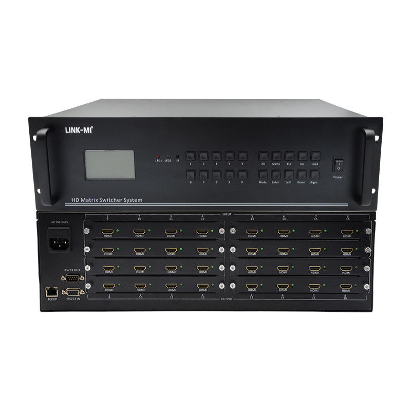 16 en 16 salida HDMI Matrix Switch 4K 16X16 Video Matrix soporte de entrada de señal VGA DVI SDI