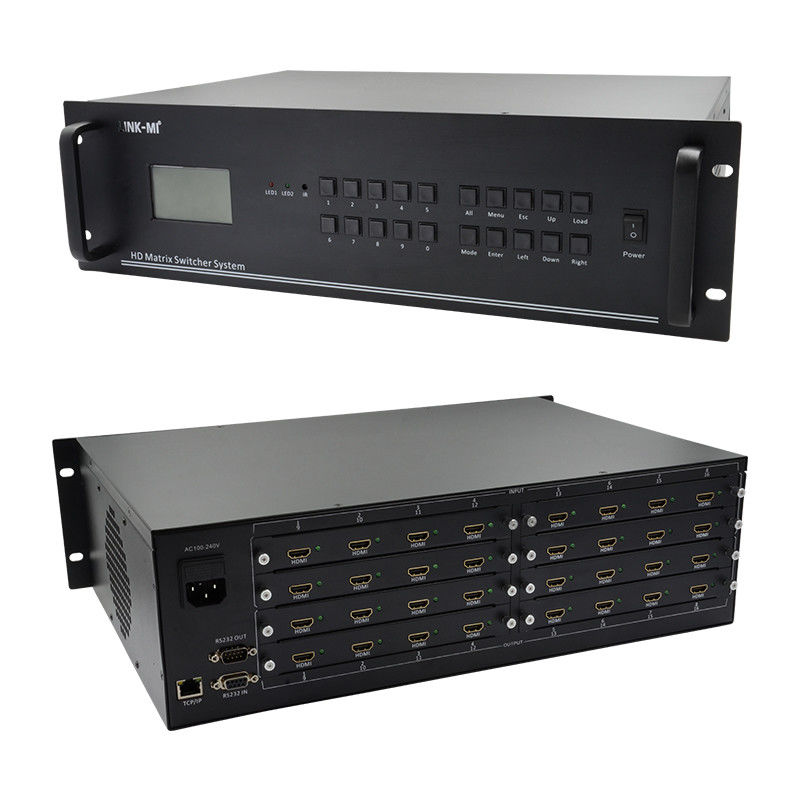 16 en 16 salida HDMI Matrix Switch 4K 16X16 Video Matrix soporte de entrada de señal VGA DVI SDI