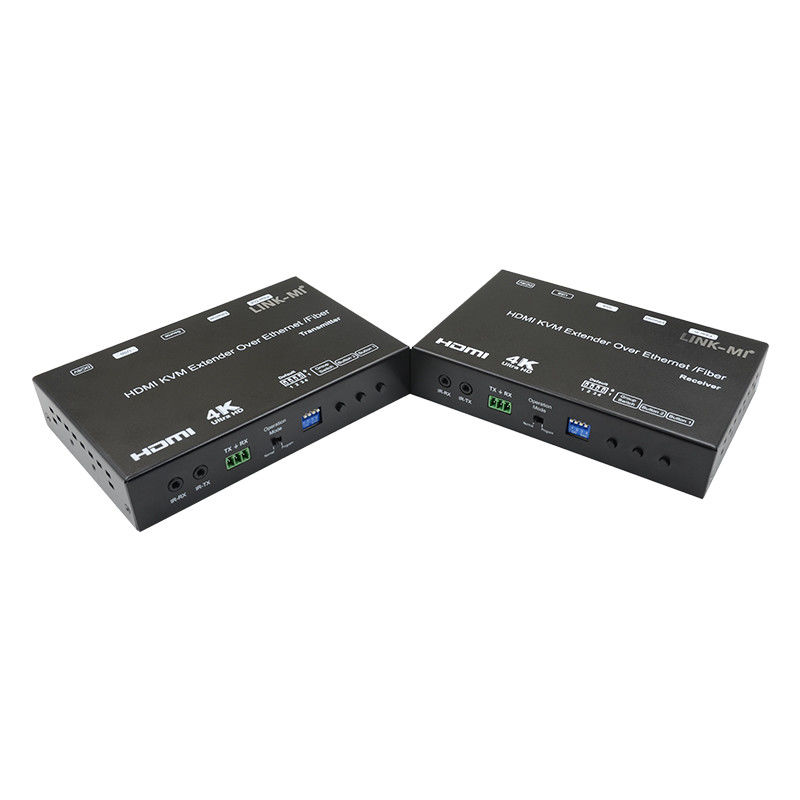 HDMI USB AV sobre IP KVM Extender sobre soporte de fibra POE RS232 Unicast Multicast