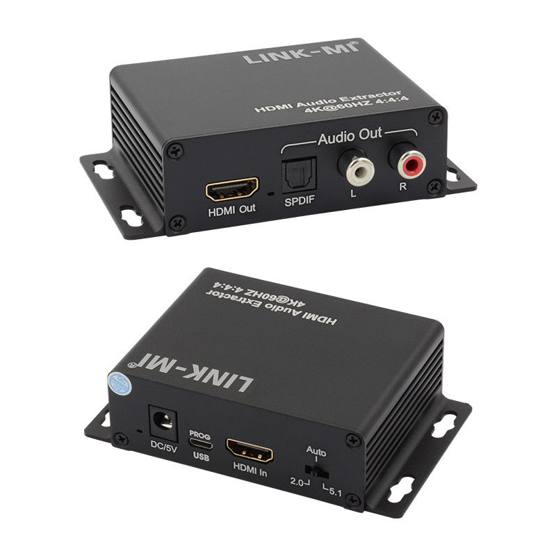 18Gbps 4K 1080P HDMI Extractor de audio soporte EDID 3D para receptores de Apple TV por satélite