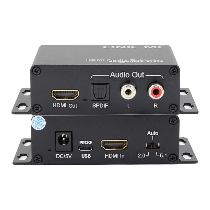 18Gbps 4K 1080P HDMI Extractor de audio soporte EDID 3D para receptores de Apple TV por satélite