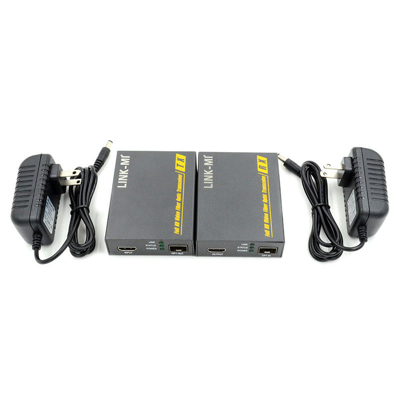 Extensor de fibra óptica HDMI de 2 km Apoyo 3D 4K EDID Extensor de video a través de fibra