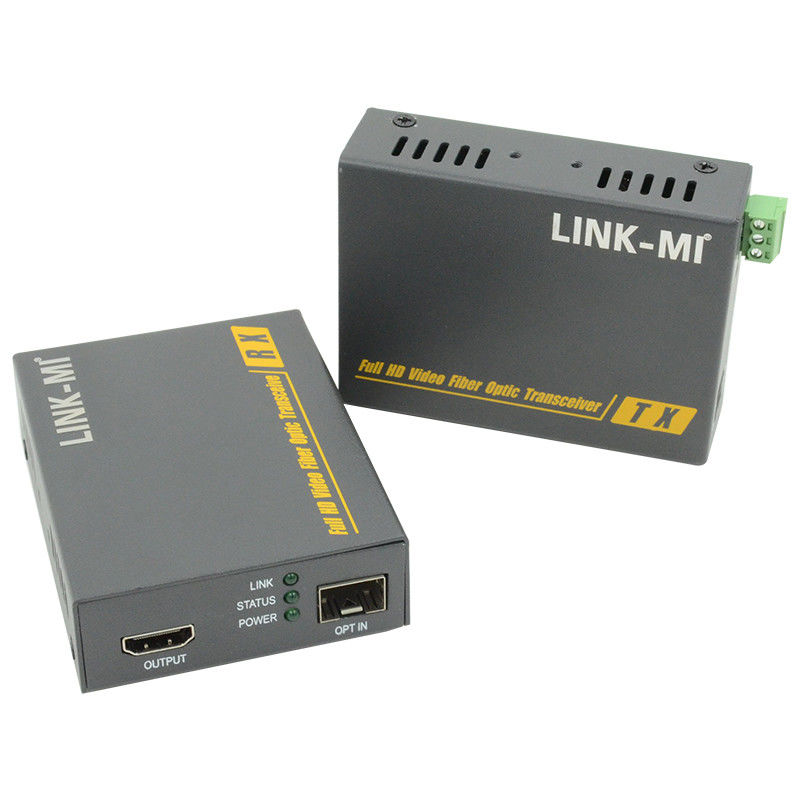 Extensor de fibra óptica HDMI de 2 km Apoyo 3D 4K EDID Extensor de video a través de fibra