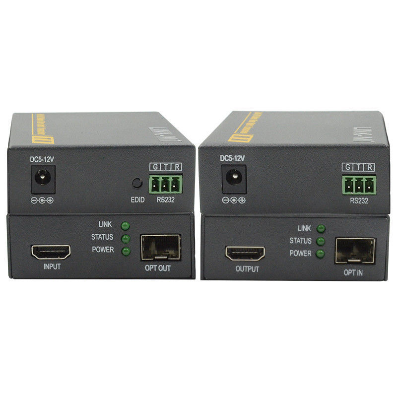 Extensor de fibra óptica HDMI de 2 km Apoyo 3D 4K EDID Extensor de video a través de fibra