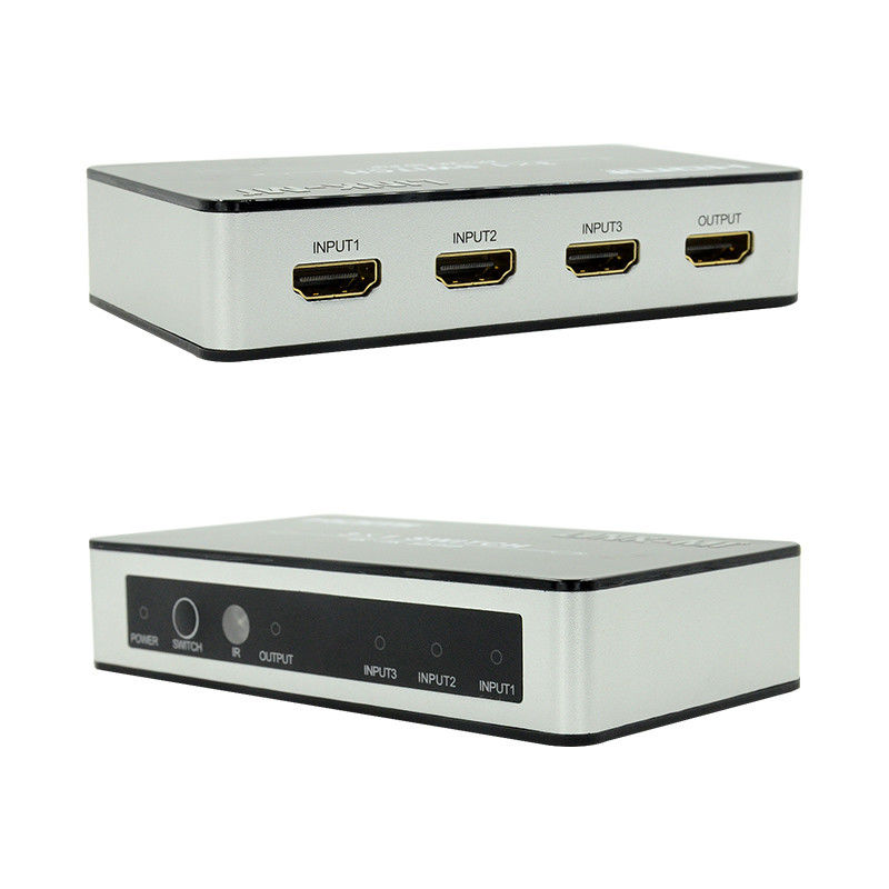 4K2K HDMI Switch 3x1 HDMI Splitter 5V 1A Soporte PIP 3D 3 a 1 Conmutador de vídeo