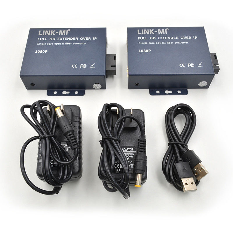 Extensor HDMI de 20 km sobre fibra con bucle para módulo de fibra SC / FC 1080P