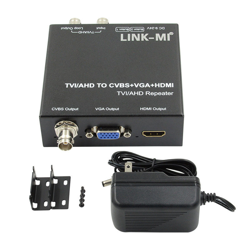 720P 60Hz AHD a convertidor de HDMI TVI CVI a convertidor de vídeo de HDMI CVBS VGA