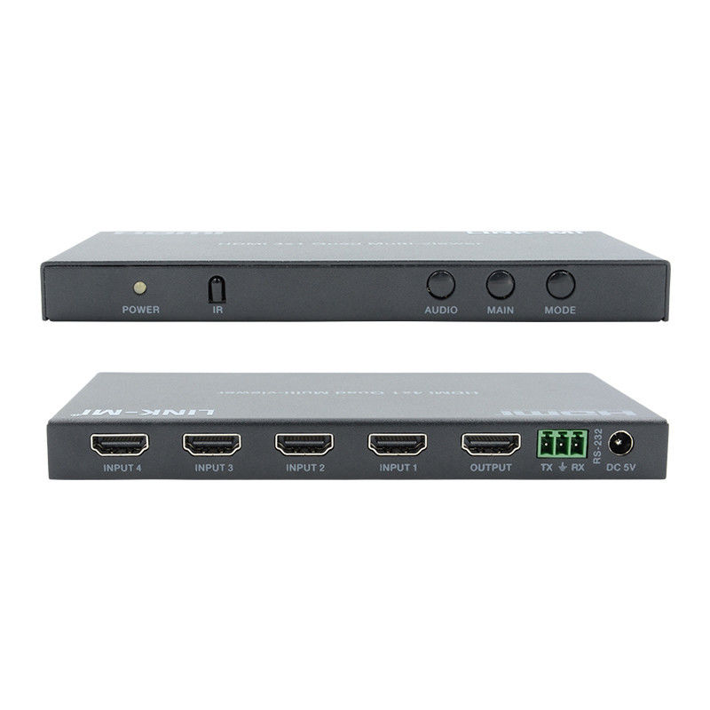 HDMI de alto rendimiento 4x1 Quad Multi Viewer HDMI 1.4b HDCP 1.4 y compatible con DVI