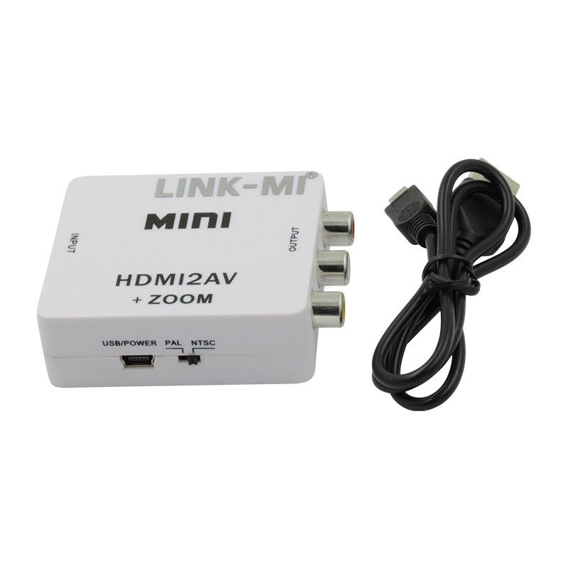 MINI HDMI a CVBS MINI HDMI a convertidor de señal AV compatible con HDMI 1.3