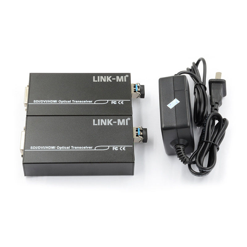 Transmisor y receptor óptico Full HD de fibra de 1550/1310nm con entrada de audio de 3,5 mm