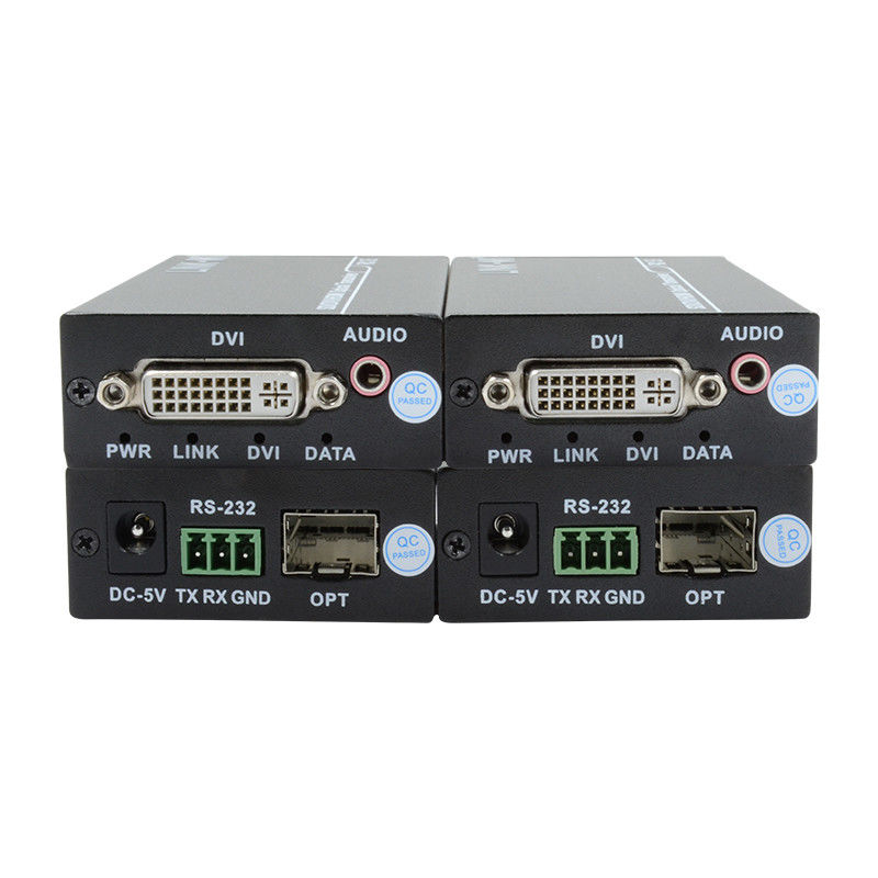 Transmisor y receptor óptico Full HD de fibra de 1550/1310nm con entrada de audio de 3,5 mm