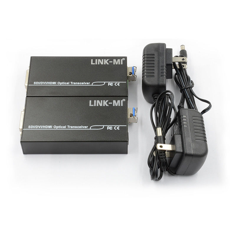 Transmisor y receptor óptico Full HD de fibra de 1550/1310nm con entrada de audio de 3,5 mm