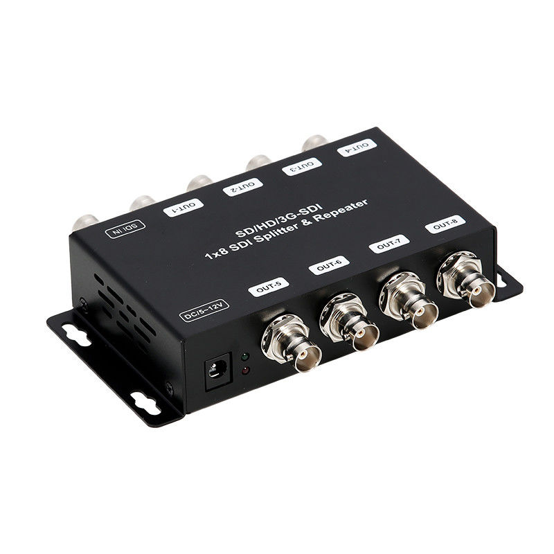 LM-SDI-108B Repetidor amplificador de distribución SD/HD/3G-SDI de 1 a 8 con impedancia de 75 ohms