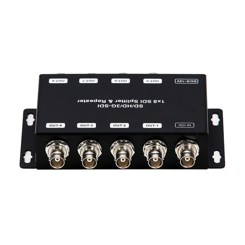 LM-SDI-108B Repetidor amplificador de distribución SD/HD/3G-SDI de 1 a 8 con impedancia de 75 ohms