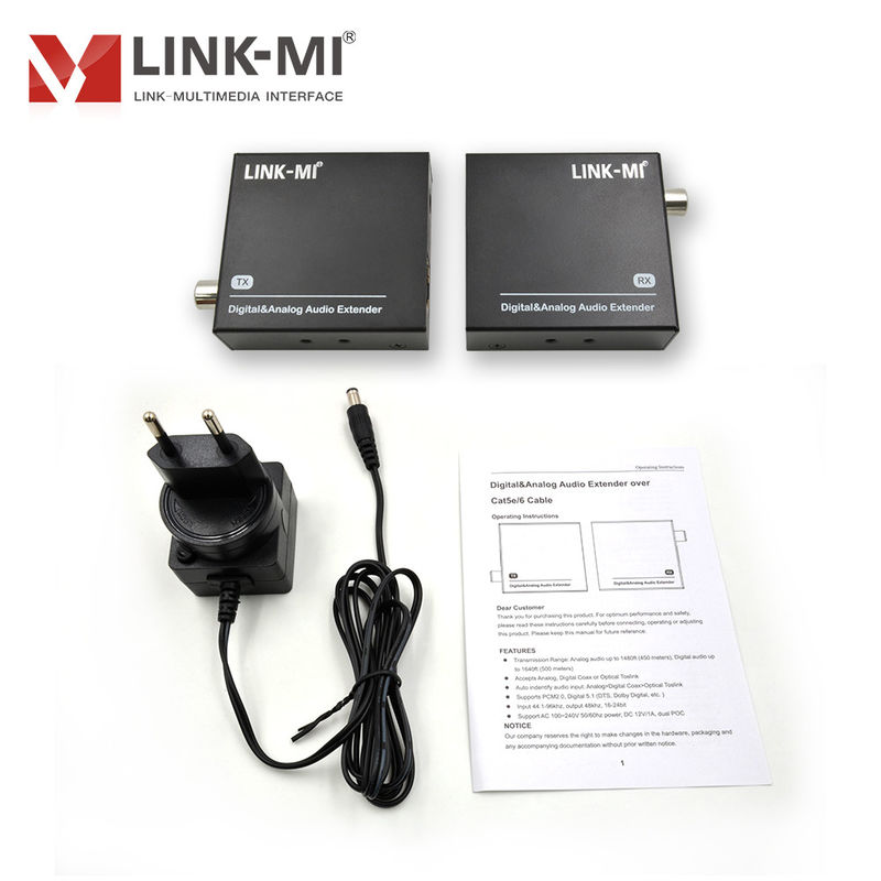 Extensor de audio de 500M Decodificador de audio HDMI con HDCP 2.3 1.x y velocidad de muestreo de 192KHz